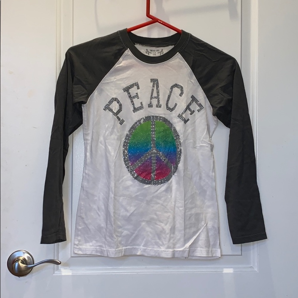 Peace Shirt with Cheetah Print Pants